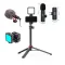 New Video Vlogging Combo Setup withUlanzi  Ulanzi  MT44 Vlog Tripod+ Ulanzi VL49 RGB+Boya MM1 & K8 Microphone - 1
